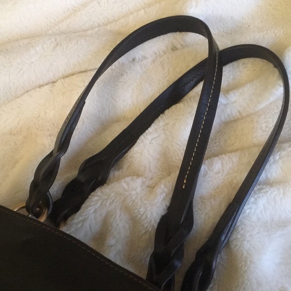 Black leather tote large - Picture 11 of 15